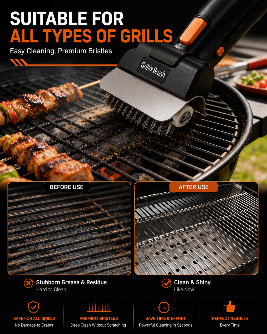Hippcron Electric Grill Cleaner