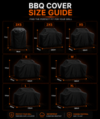 Black Waterproof BBQ Cover