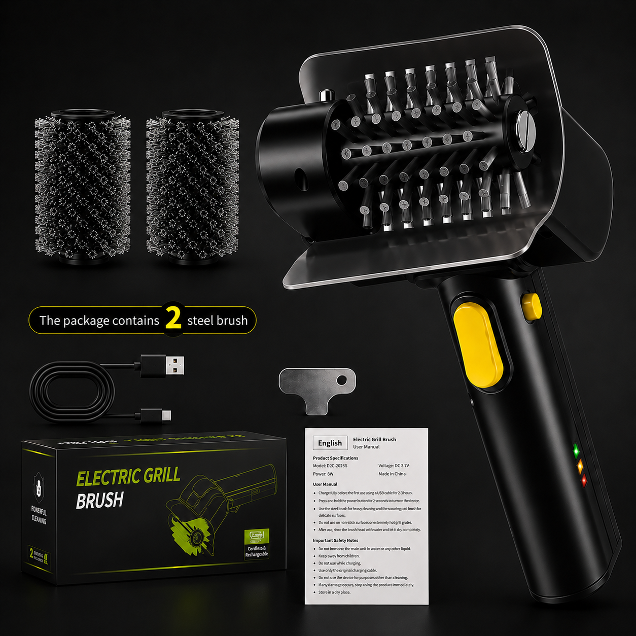 Hippcron Electric Grill Cleaner