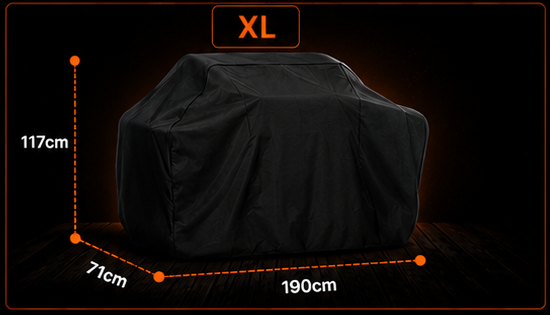 Black Waterproof BBQ Cover